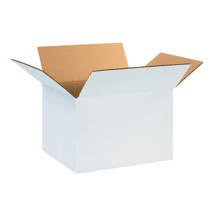 12 x 10 x 8" White Corrugated Boxes