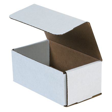 7 x 4 x 3" White Corrugated Mailers