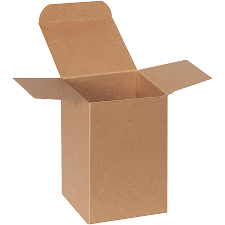 6 x 4 x 4" Heavy Duty Kraft Reverse Tuck Folding Cartons