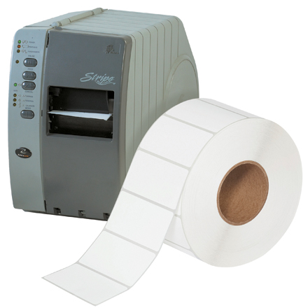 4 x 2" White Removable Thermal Transfer Labels